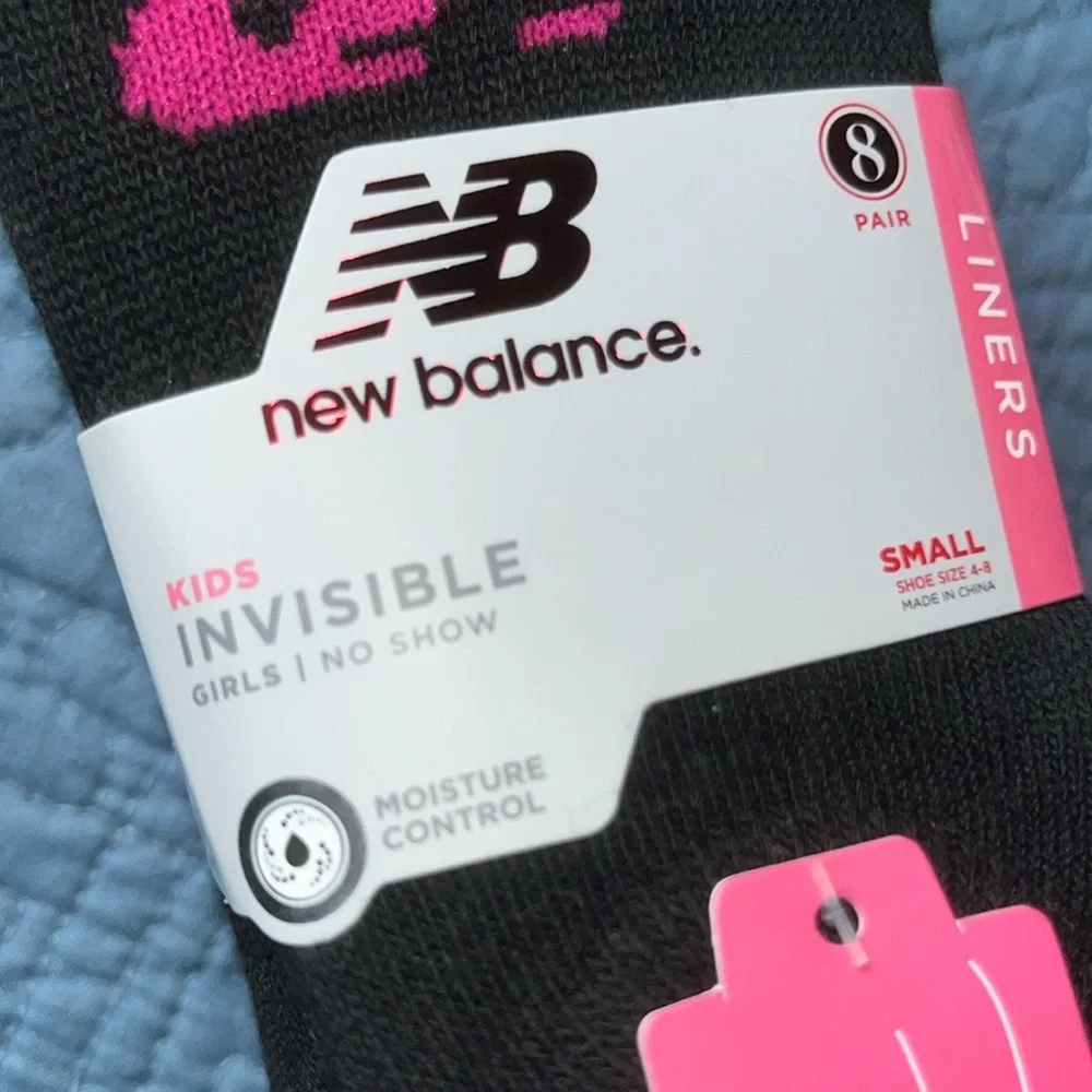 New Balance Kids Invisible No Show Liner Socks‎ (8Pack)